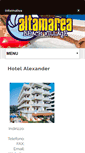 Mobile Screenshot of hotel-alexander-cattolica.altamareabeachvillage.it