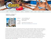 Tablet Screenshot of hotel-alexander-cattolica.altamareabeachvillage.it