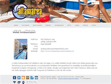 Tablet Screenshot of hotel-ambasciatori-cattolica.altamareabeachvillage.it